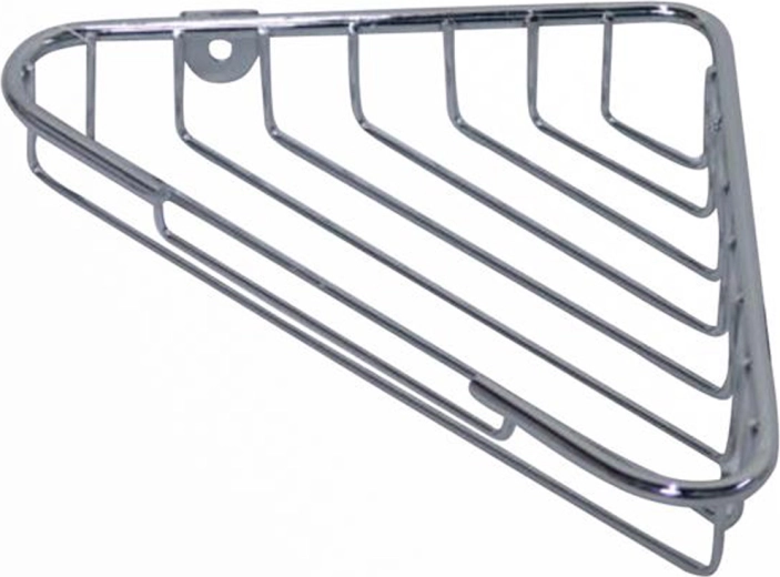 Rohová drátěná polička do koupelny 21,5 × 13,9 × 3,5 cm