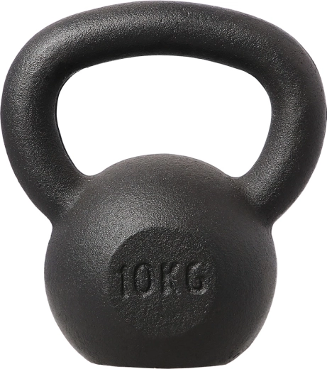 Litinový kettlebell HMS 10 kg, černý