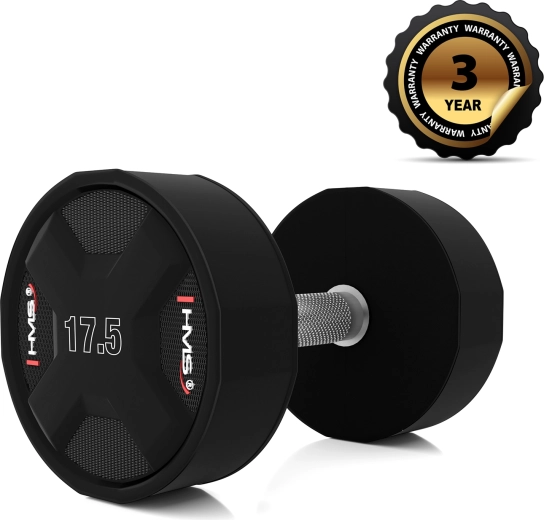 Jednoruční činka HMS HPC 17,5 kg z polyuretanu