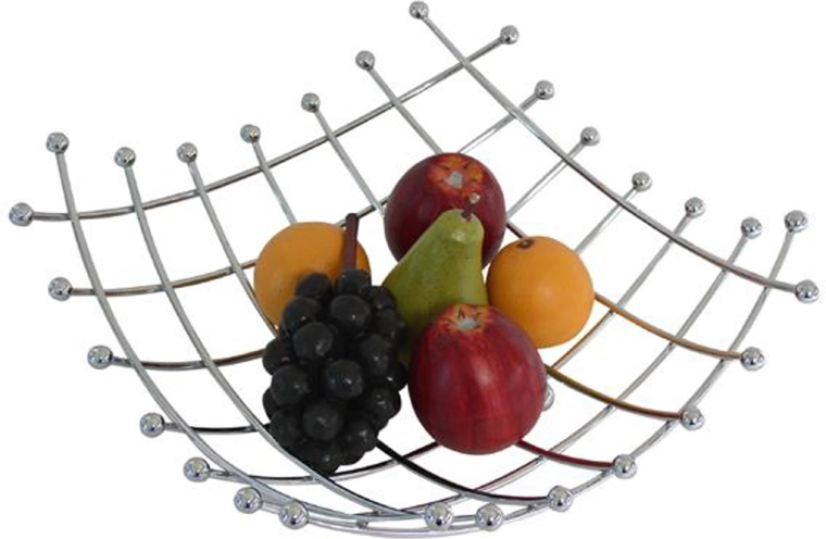 Drátěná mísa na ovoce 32 × 32 × 12 cm
