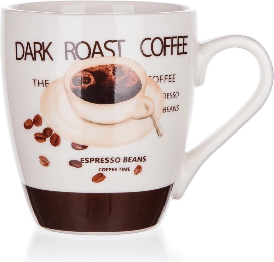 Keramický hrnek Espresso 240 ml bílý/hnědý