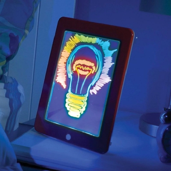 Magický 3D kreslící tablet s fixami – modrý