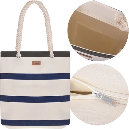 Plážová a pikniková taška TRIZAND 18 l s provazovými uchy