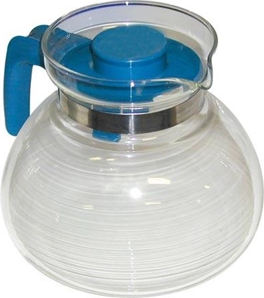 Skleněná čajová konvice Svatava 1,7 l s plastovým víčkem a rukojetí