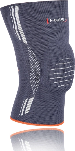 Elastická bandáž na koleno s patelárním silikonovým kroužkem HMS