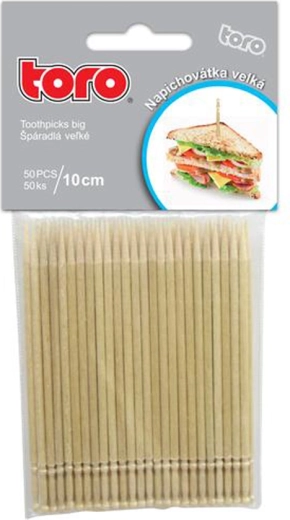 Dřevěná napichovátka 10 cm, 50 ks