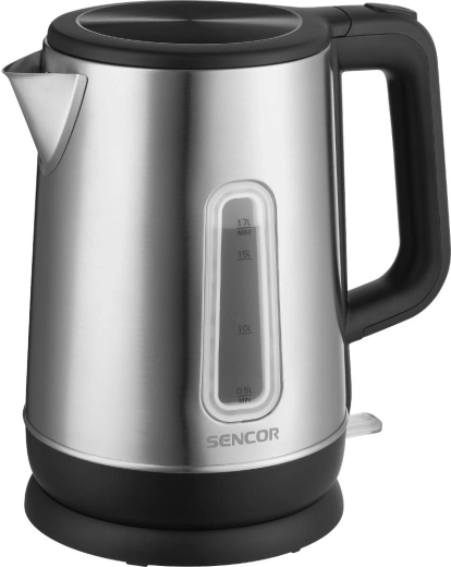 Rychlovarná konvice Sencor z nerezové oceli 1,7 l