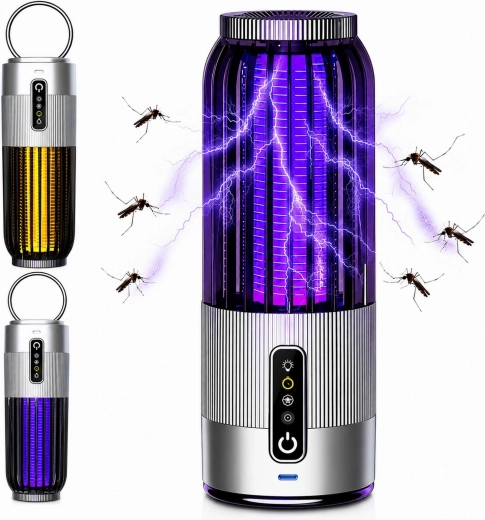Závěsná elektrická lampa na hubení hmyzu s časovačem - 1 kus
