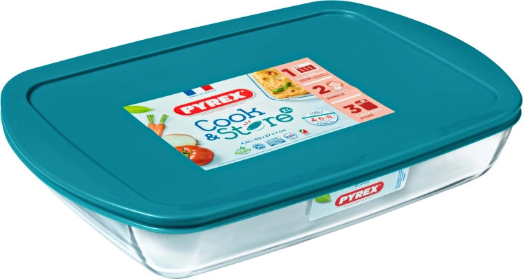 Pyrex skleněný pekáč s víkem 4,9 l