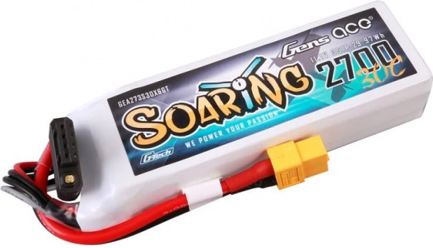 Gens Ace G‑Tech Soaring 2700 mAh 11,1 V 30C LiPo baterie 3S