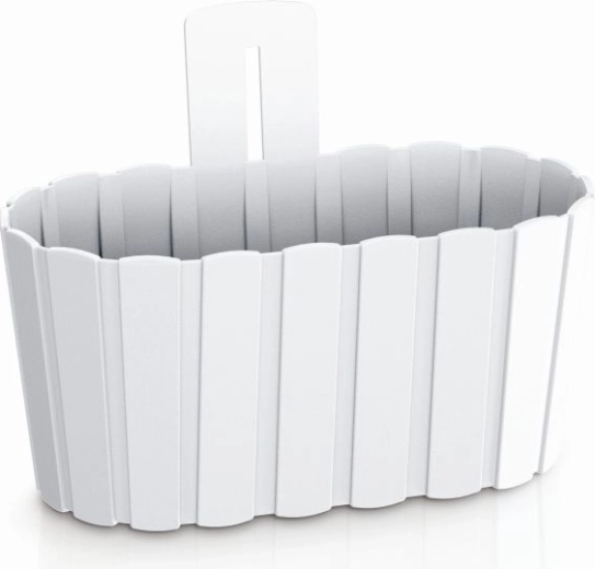Závěsný květináč Boardee Wall 27,4 cm bílý