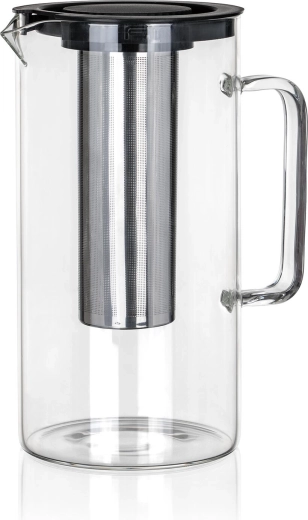 Skleněný džbán s nerezovým sítkem 2,5 l SUNA