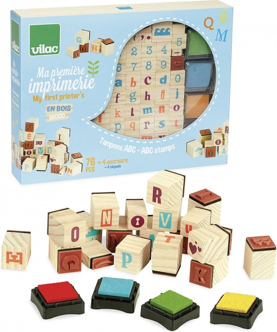 Vilac dřevěná razítka abeceda