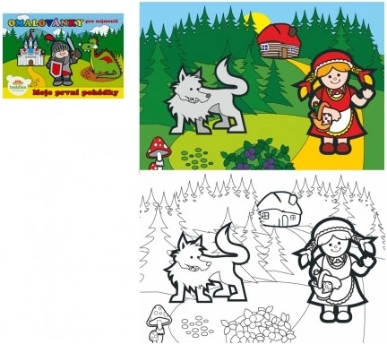 Omalovánky Moje první pohádky – 8 listů, 21 × 14,5 cm