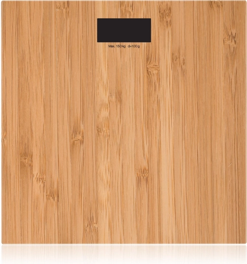 Osobní digitální váha s bambusovým dekorem 150 kg