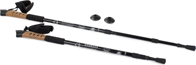 Trekingová hůl s korkovou rukojetí a anti-shock systémem – Korková