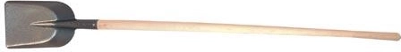 Lopata s násadou 19 cm, kladívková povrchová úprava komaxit