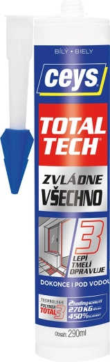 Univerzální lepidlo a tmel Total Tech 290 ml Ceys – Bílá