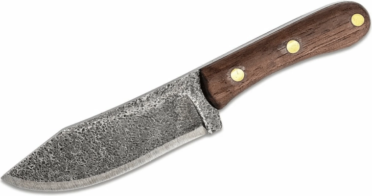 Kapesní nůž Condor Mini Hudson Bay s koženým pouzdrem, ořechové dřevo, 12,4 cm