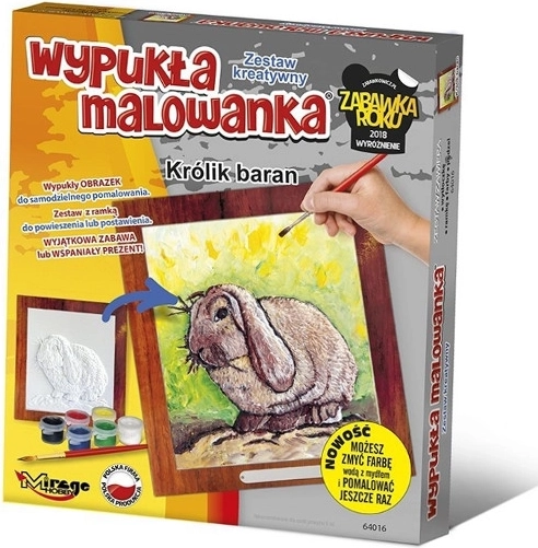 Vypouklá 3D malovánka – beraní králík