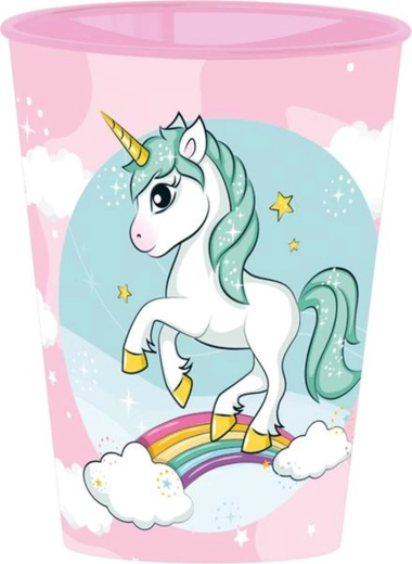 Plastový kelímek s motivem jednorožce 260 ml