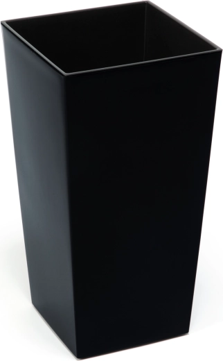 Květináč Finezja 25 × 25 cm s vložkou – černý lesklý