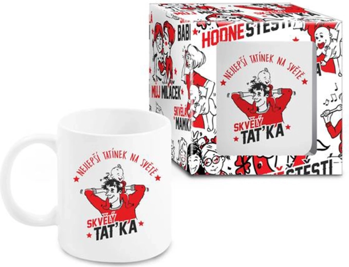 Dárkový keramický hrnek Skvělý taťka 300 ml