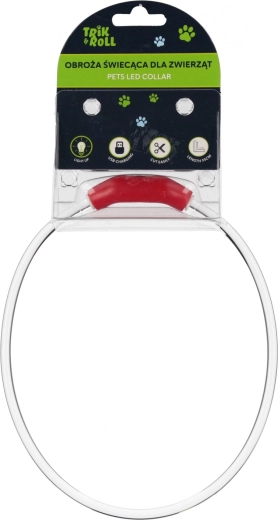 Svíticí LED USB obojek pro psa a kočku