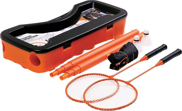 Skládací badmintonová sada NILS s kufříkem a sítí