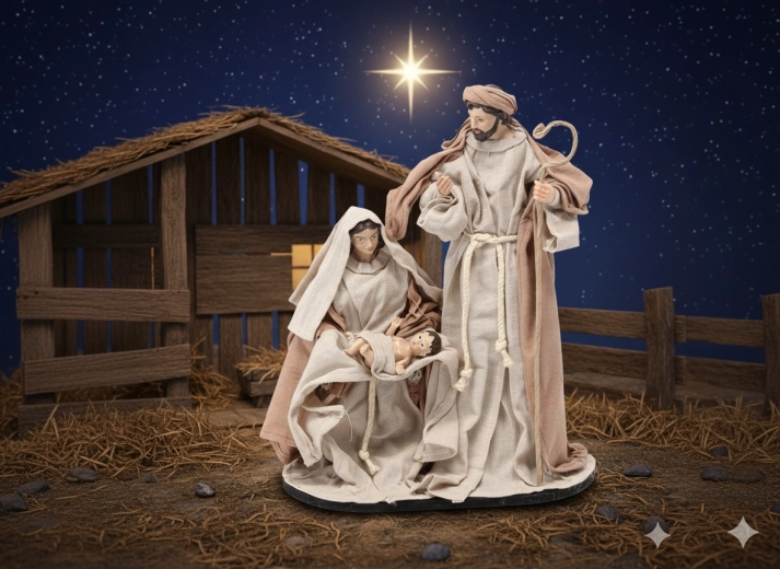 Vánoční figurka svatá rodina 41 cm