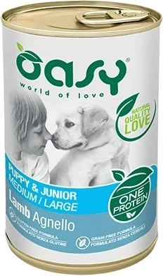 Oasy One Protein Puppy & Junior Medium/Large jehně 400 g