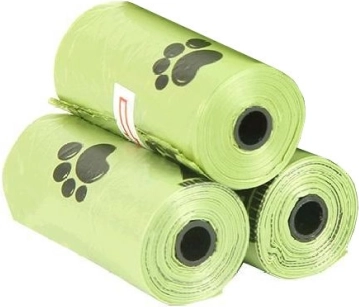 biologicky rozložitelné sáčky na psí exkrementy – Biodegradable bags for dog droppings - 45 pcs