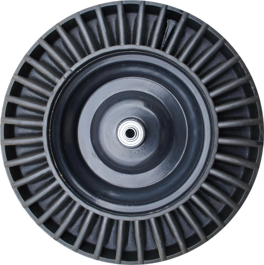 Kolo s plnou pryží a ložiskem pro stavební kolečko 390 mm