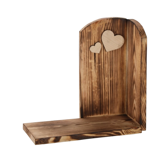 Dřevěný podstavec pod svíčku – opalované dřevo