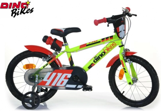 Dětské kolo Dino Bikes 16" zeleno‑černé