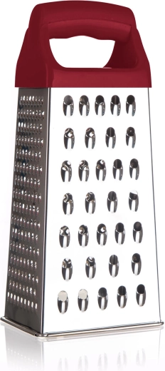 Struhadlo jehlanové nerez 21 cm s plastovou rukojetí CULINARIA Bordo