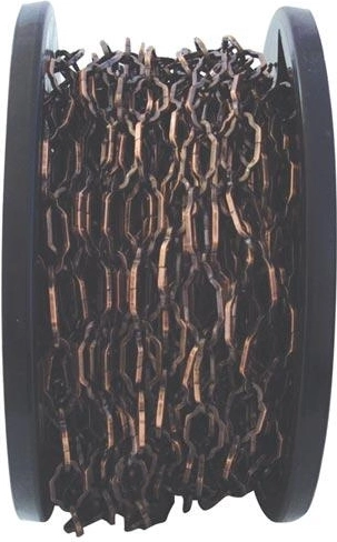 Ocelový řetěz Z310/4, hnědě brynýrovaný, 30 m