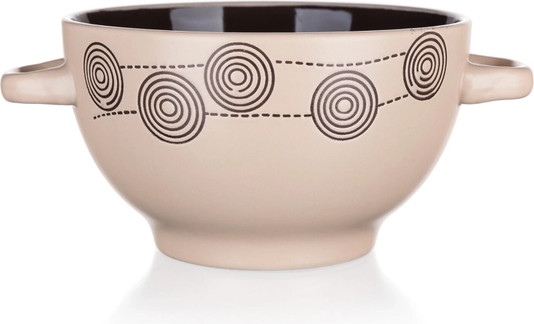 Keramická miska Spirála krémová 13,5 cm