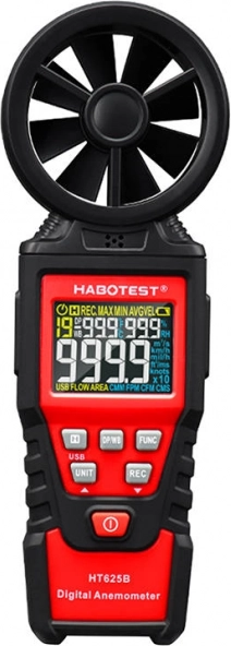 Digitální anemometr HABOTEST HT625B s USB