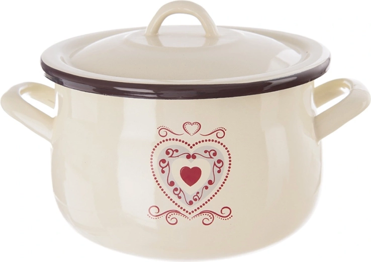 Smaltovaný hrnec s poklicí Tonca 16 cm, 2,3 l