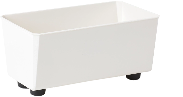 Květináč Saga krémový 28 × 17 cm z recyklovaného plastu