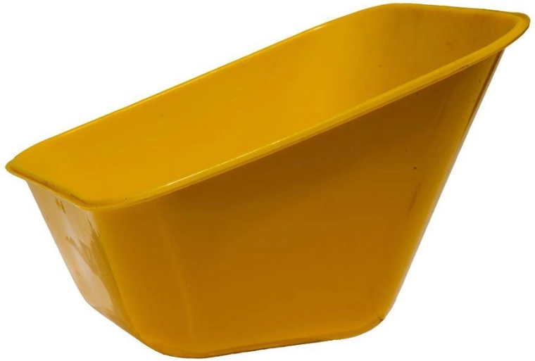 plastová korba na kolečko 180 l žlutá