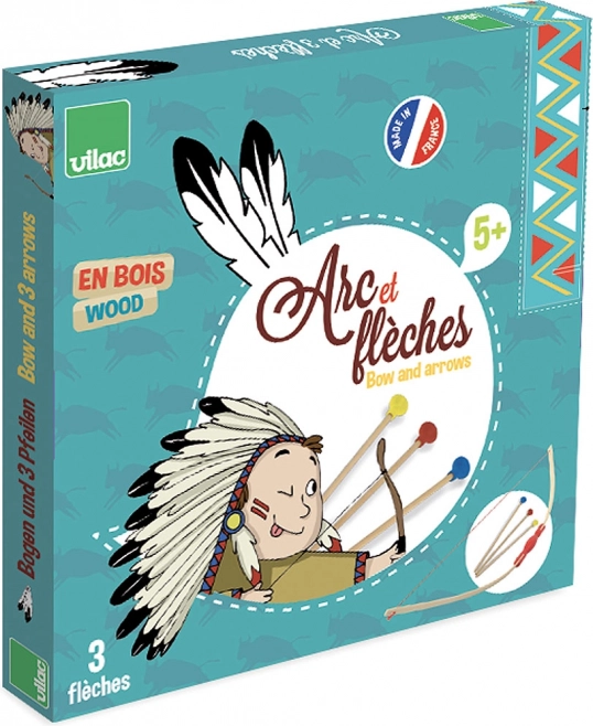 Dětská lukostřelecká sada s přísavkami z dřeva