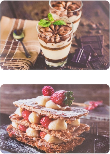 Plastové prostírání Sweet break 43 × 28 cm, mix dekorů