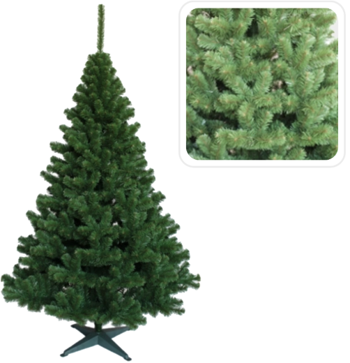 Umělá vánoční jedle 220 cm - 1 kus