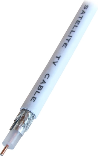 Solight koaxiální kabel CC120 100 m (bílý)