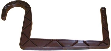 Držák truhlíků s kulatým závěsem 11 × 15 cm, hnědý