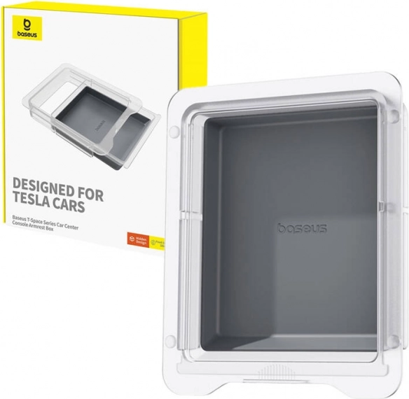 Konzola do auta pro Tesla - Baseus T-Space Series (šedá)