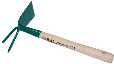 Okopávačka s násadou, 2 hroty, 27 cm