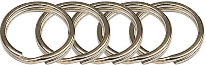 Kroužek na klíče 15 mm, poniklovaný (50 ks)